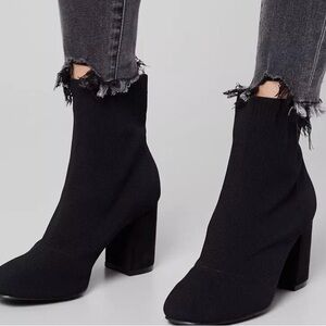 MIA Black Heeled Boots